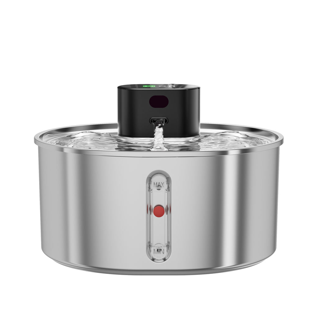 PKP WF 06 — Stainless Steel Pet Water Fountain Smart Circulating Dispenser for Cats &amp; Dogs