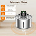 PKP WF 11 — Battery-Operated Smart Pet Fountain, 5000mAh, 45–60 Day Battery Life, 3 Water Modes