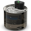 PKP WF 12 — 3.5L Smart Pet Water Fountain with 4-Stage Filtration &amp; Smoked Transparent Tank
