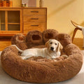 Giant Bear Paw Pet Bed — Ultra-Soft Shaggy Plush Donut Bed for Dogs & Cats PT bed001
