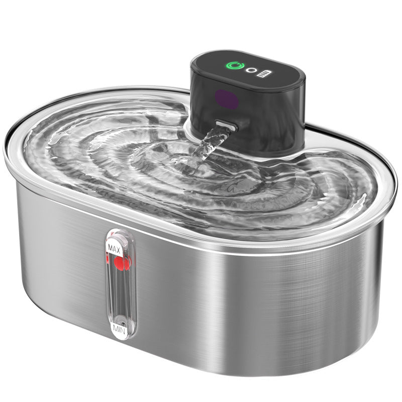 PKP WF 06 — Stainless Steel Pet Water Fountain Smart Circulating Dispenser for Cats &amp; Dogs