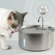 PKP WF 09 — Stainless Steel Pet Water Fountain with 180° Adjustable Faucet Spout &amp; LED Indicator