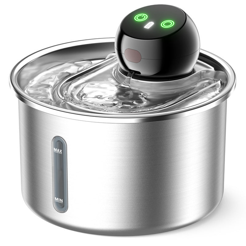 PKP WF 11 — Battery-Operated Smart Pet Fountain, 5000mAh, 45–60 Day Battery Life, 3 Water Modes