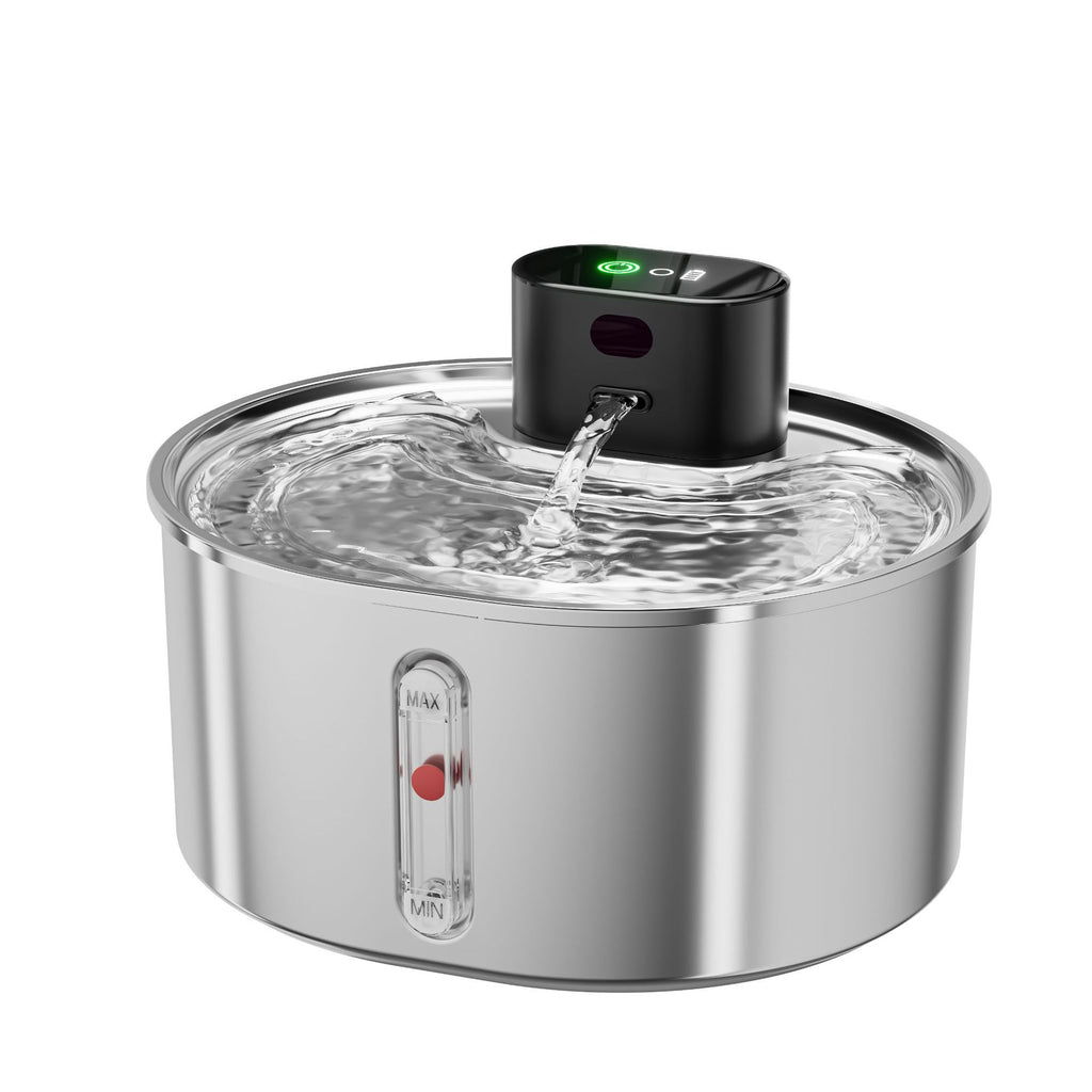PKP WF 06 — Stainless Steel Pet Water Fountain Smart Circulating Dispenser for Cats &amp; Dogs