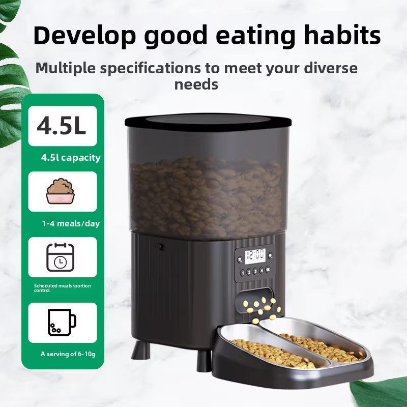 ABS Smart Automatic Pet Feeder – 4.5L Dual Bowl