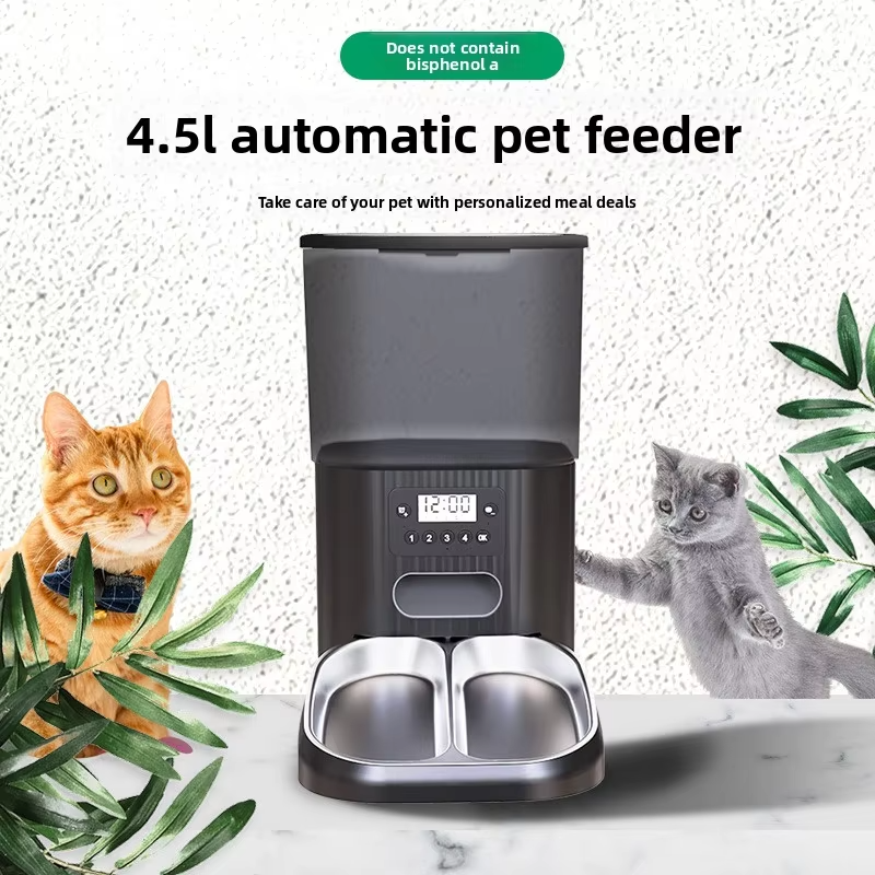 ABS Smart Automatic Pet Feeder – 4.5L Dual Bowl