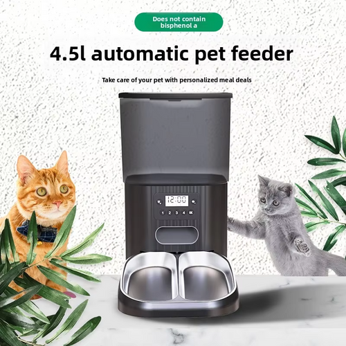 ABS Smart Pet Feeder Feed at Fixed Times and in Fixed Quantities Large Capacity Pet Food Bowls Automatic for Cats and Dogs
