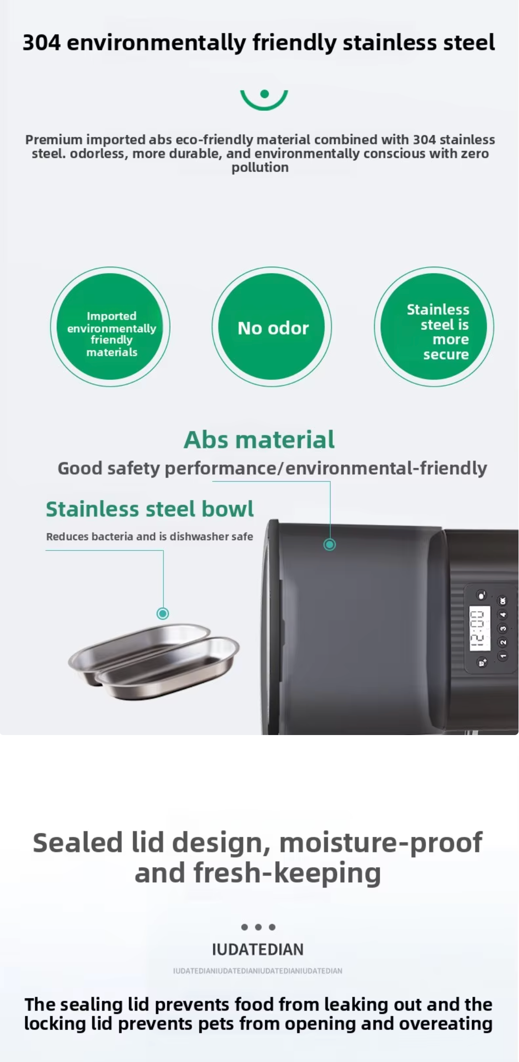 ABS Smart Automatic Pet Feeder – 4.5L Dual Bowl