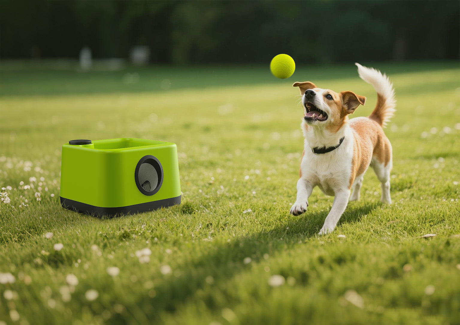 Automatic Dog Ball Launcher — Hands-Free Fetch Machine for Indoor & Outdoor Play DT-002
