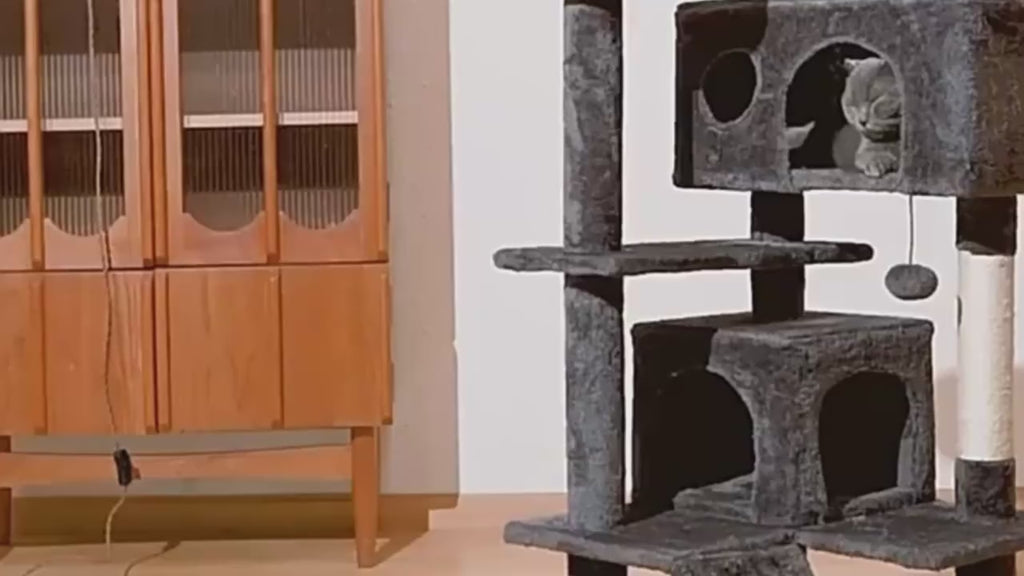 Large Multi-Level Cat Tree House – Sisal & Plush